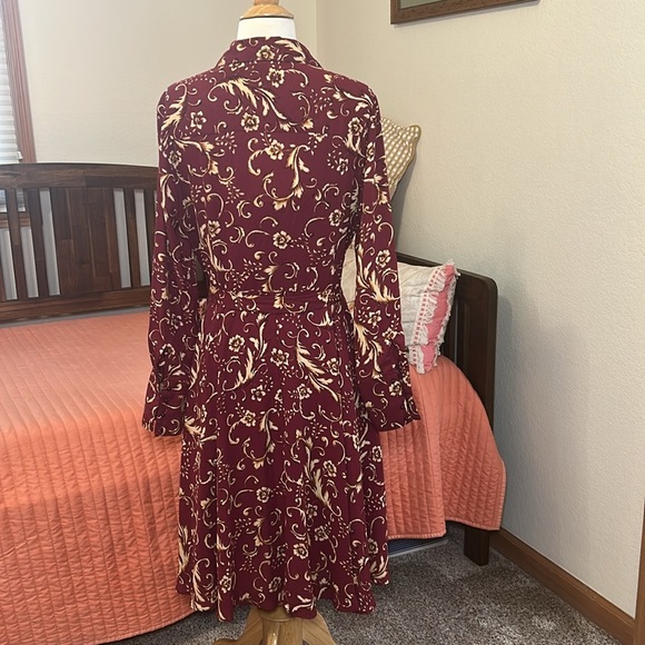 Nanette Lepore Long Sleeve Pin Tuck removable slip liner Shirtdress size 8 - Picture 5 of 16